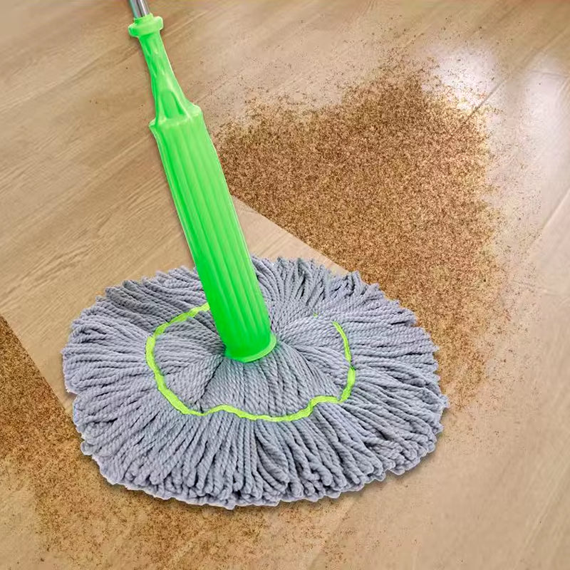 2-In-1 Hand-Washing Self-Rotating Mop Household Floor Rotary Dewater Mop Dry-Wet Dual-Purpose Household Mop Absorbent Clean Tool